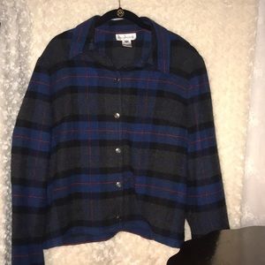 Evan Picone Plaid Jacket